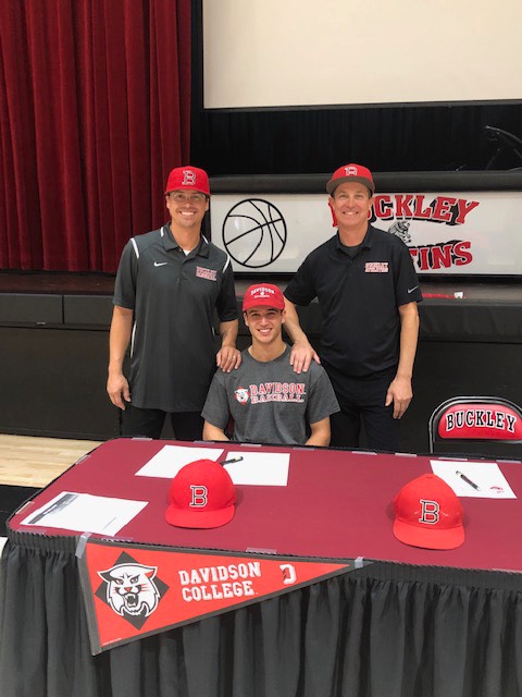 Anthony at his signing day with Davidson.